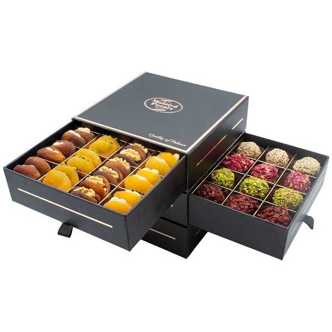 A set of dried fruits and nuts in a luxury box - 2