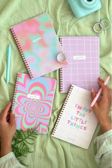 A5 school notebook with cute colors - 1