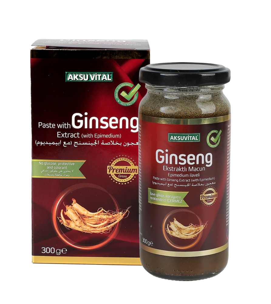 Aksuvital Epimedium İlaveli Ginseng Ekstraktlı Macun 300 gr - 1