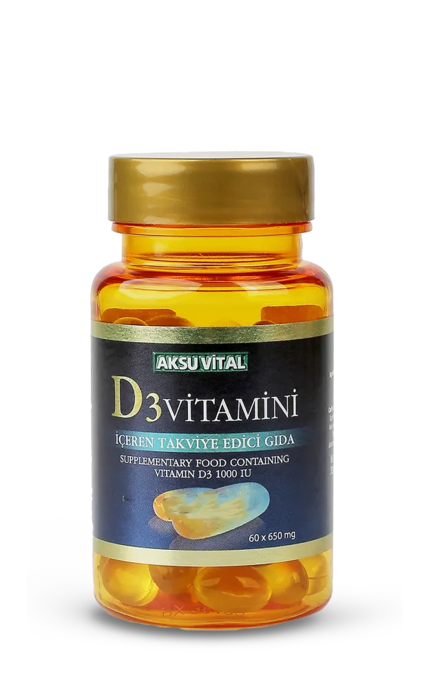 Aksuvital Vitamin D3 - 60 Softgels - 1