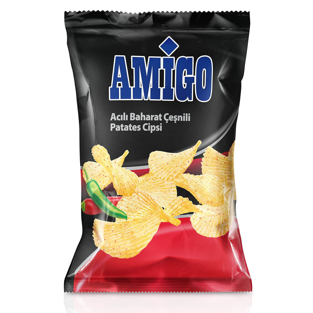 Amigo Hot Spice Potato Chips 135 Gr - 1