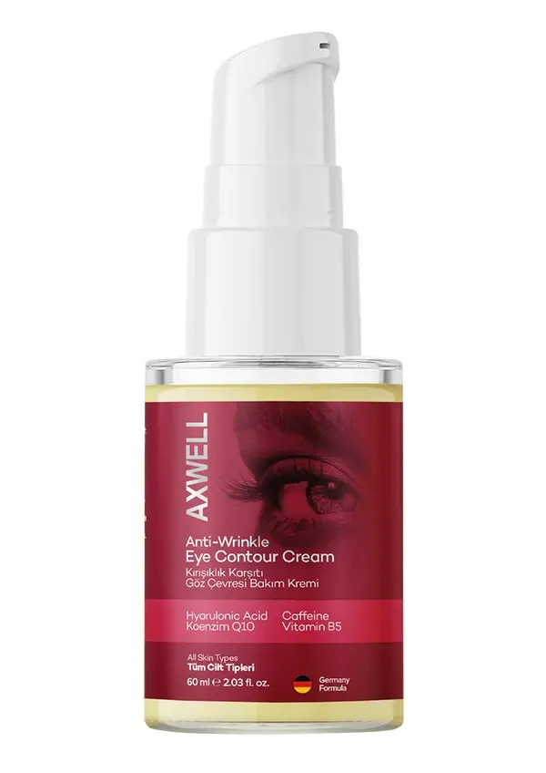  AXWELL Coenzyme Q10, Hyaluronic Acid, Caffeine Supported Anti-Wrinkle Moisturizing Eye Contour Cream - 1