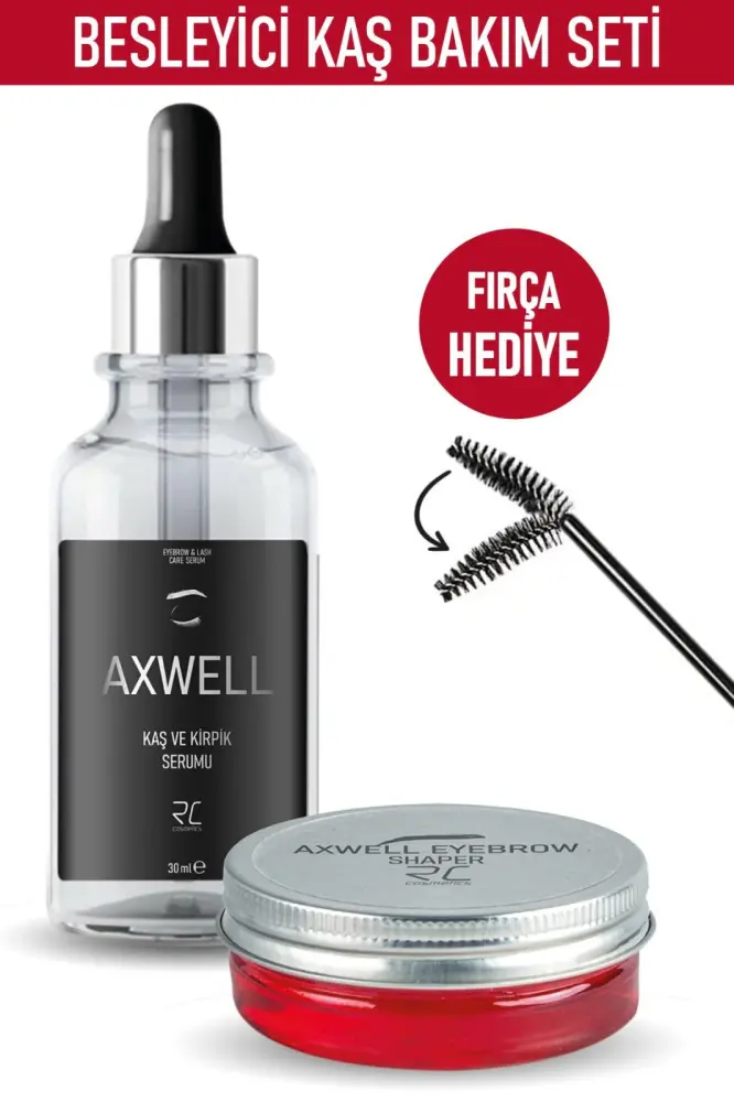 Axwell Eyebrow Shaping Wax & Eyebrow and Eyelash Care Serum with Eyebrow Brush gift - 1