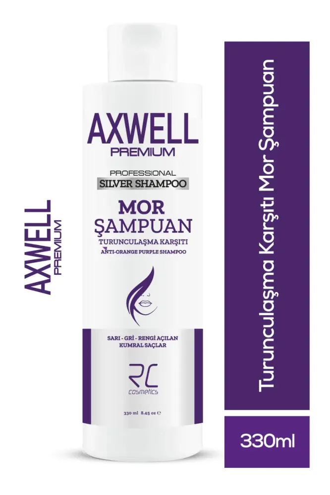 Axwell Premium Professionel Silver Shampoo Turunculaşma Karşıtı Mor Şampuan 330ml - 1