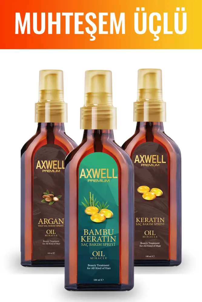 Axwell Premium Triple Hair Care Spray Set - 1