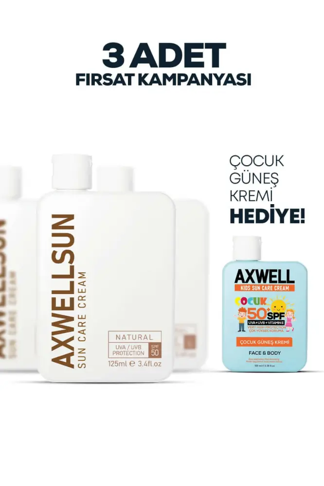 Axwell Trio Sunscreen Set + Children's Sunscreen - 1