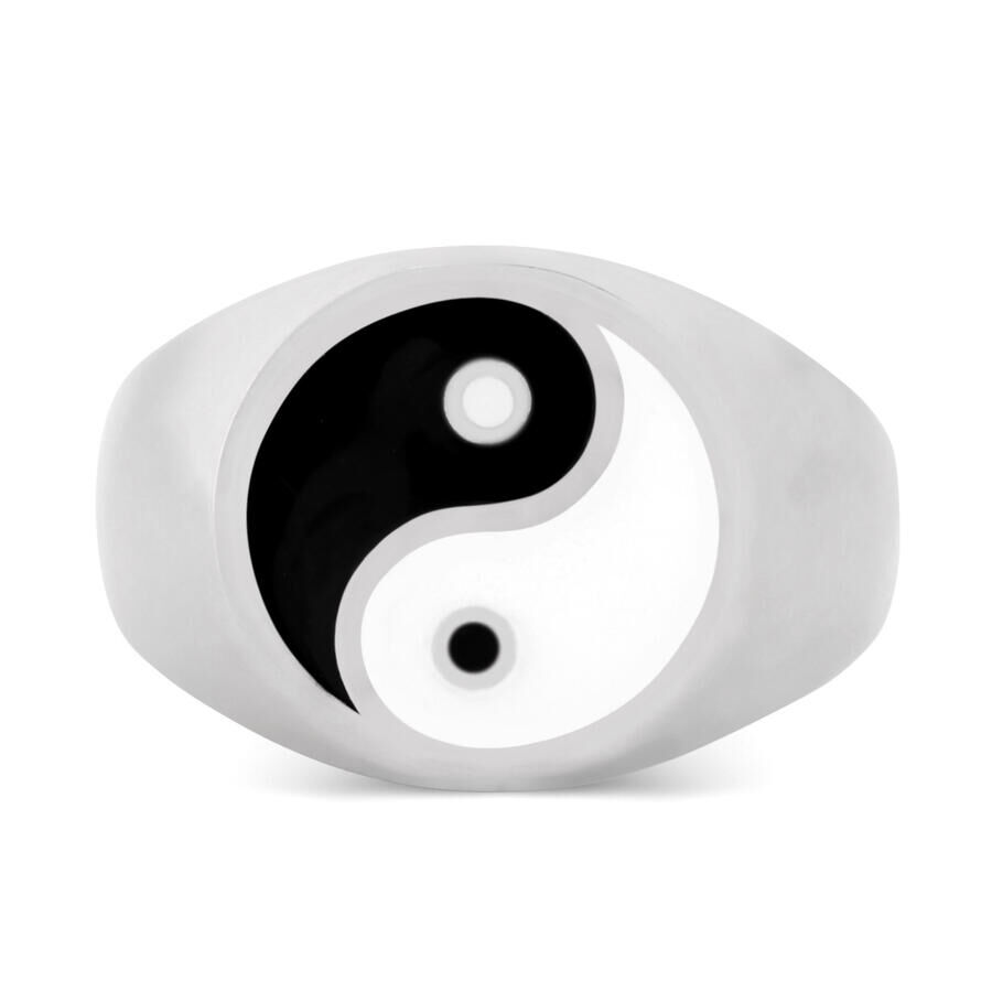 B Series Erkek Yin Yang Yüzük - 2