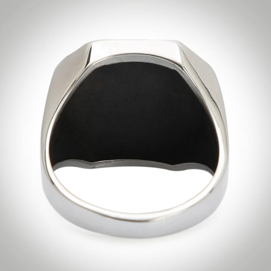 B Series Octagonal Male Letter Ring Model 1 - 3