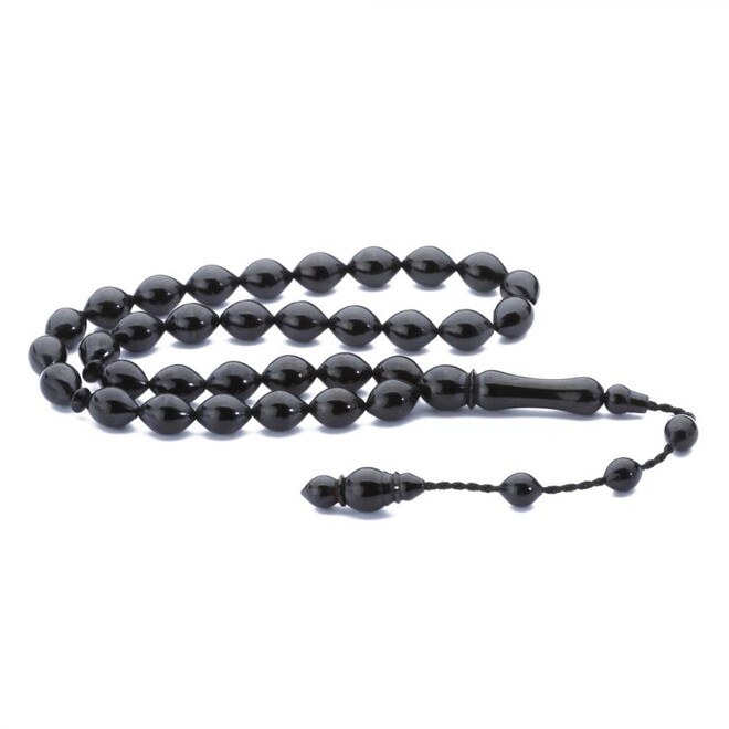 beautifully crafted rosary made of lignite stone - 2