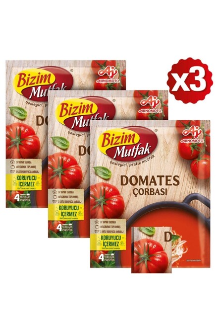 Bizim Mutfak Domates Çorbası 65 Gr 3'Lü Paket - 1