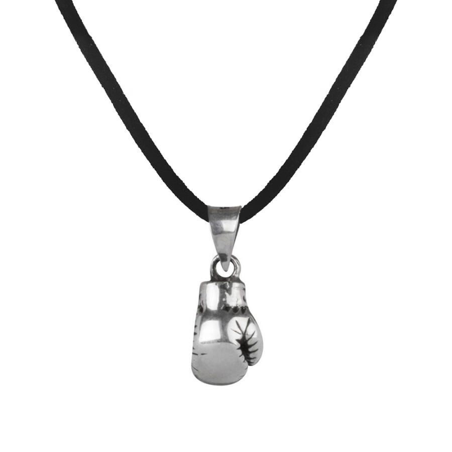 Boxing Gloves Silver Necklace - 1