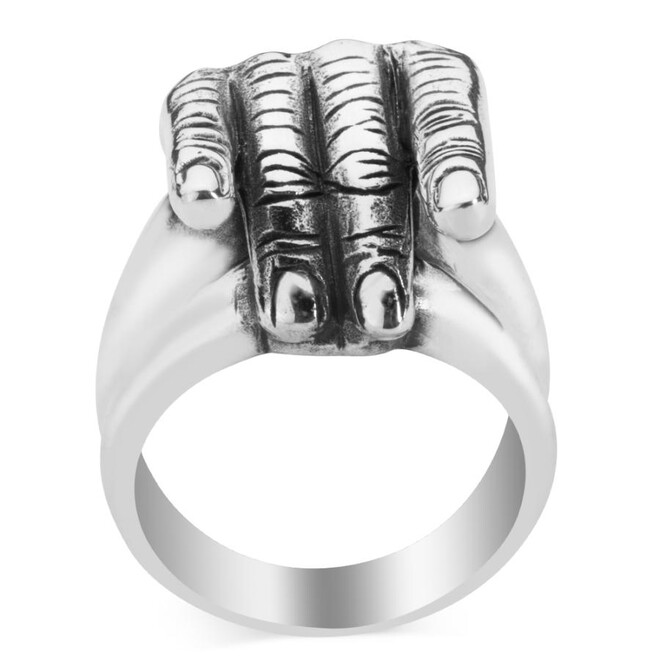 Bozkurt Sign Sterling Silver Men's Ring - 3