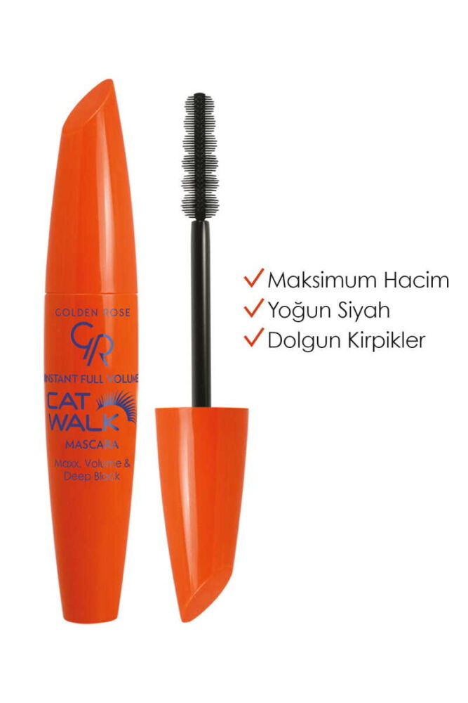 Golden Rose Cat Walk Mascara - Siyah Hacim Veren Maskara - 1