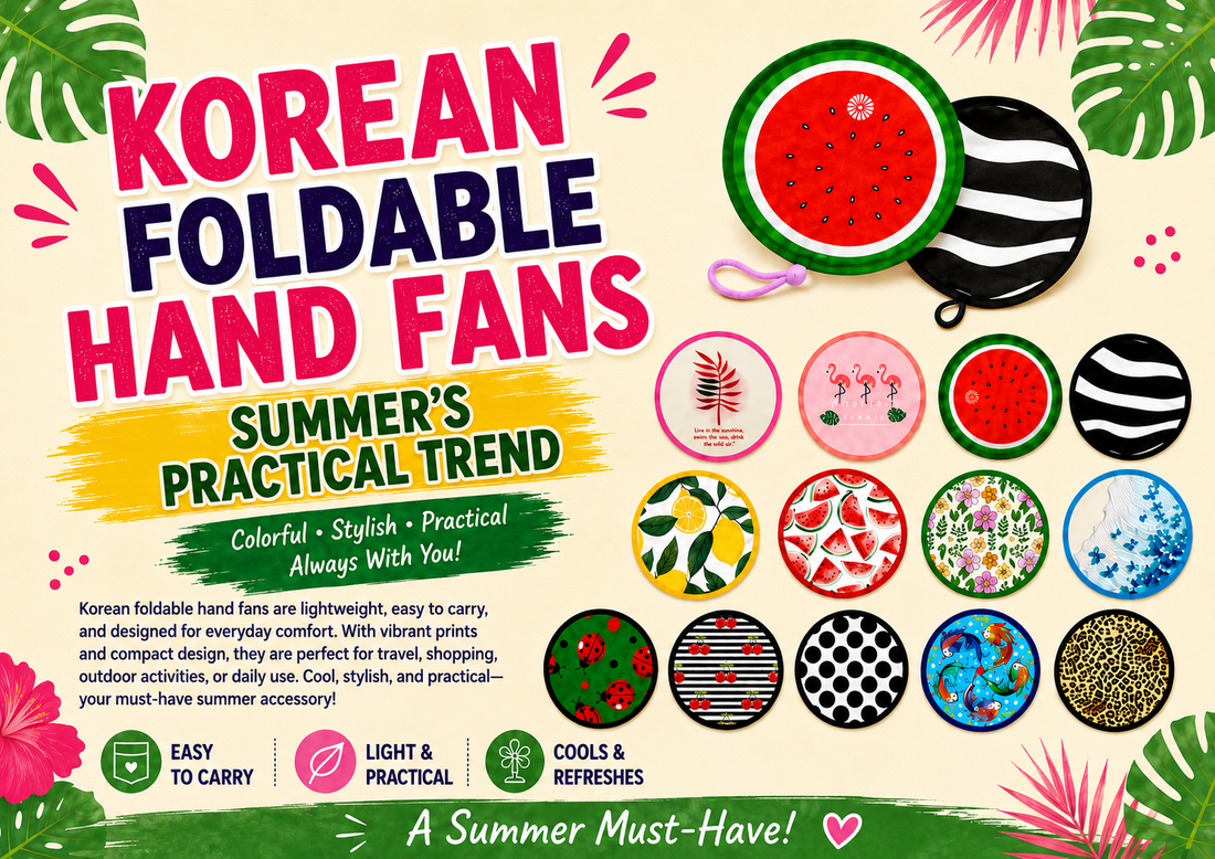Korean Foldable Hand Fan – The Practical Summer Trend