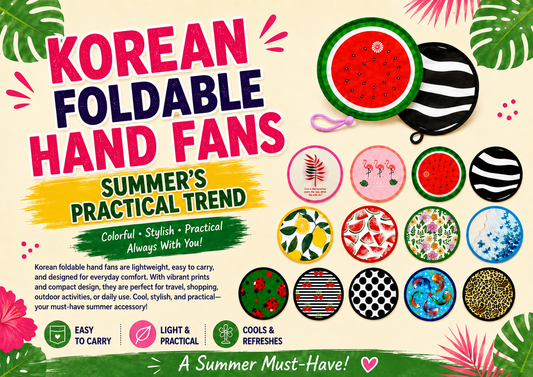 Korean Foldable Hand Fan – The Practical Summer Trend