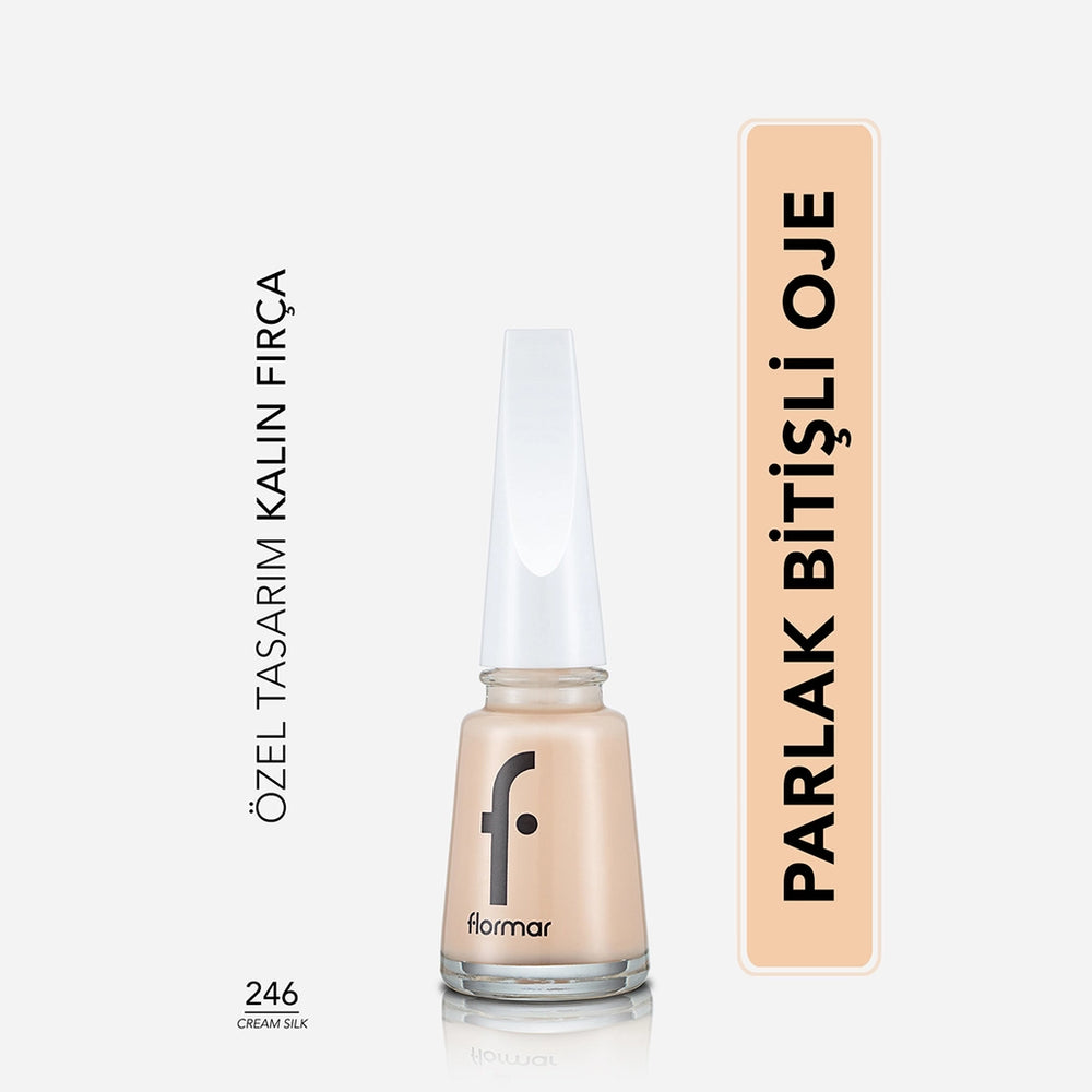 Flormar Nail Enamel Intensely Pigmented Nail Polish 417 Steel Gray