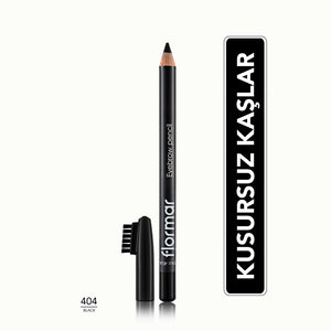 Flormar Eyebrow Pencil with Soft Tip and Diffusion Brush