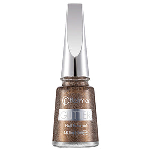 Flormar Glitter Translucent Glitter Nail Polish GL40 Golden Orchid