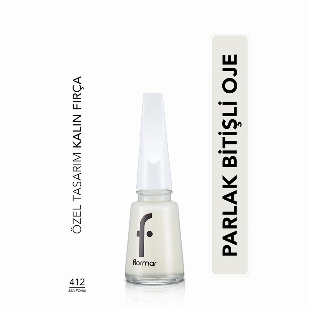 Flormar Nail Enamel Intensely Pigmented Nail Polish 417 Steel Gray