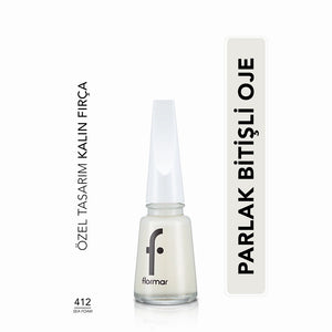 Flormar Nail Enamel Intensely Pigmented Nail Polish 417 Steel Gray