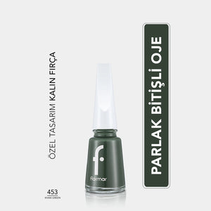 Flormar Nail Enamel Intensely Pigmented Nail Polish 417 Steel Gray