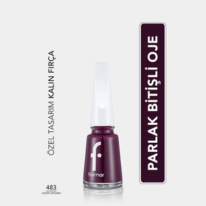 Flormar Nail Enamel Intensely Pigmented Nail Polish 417 Steel Gray
