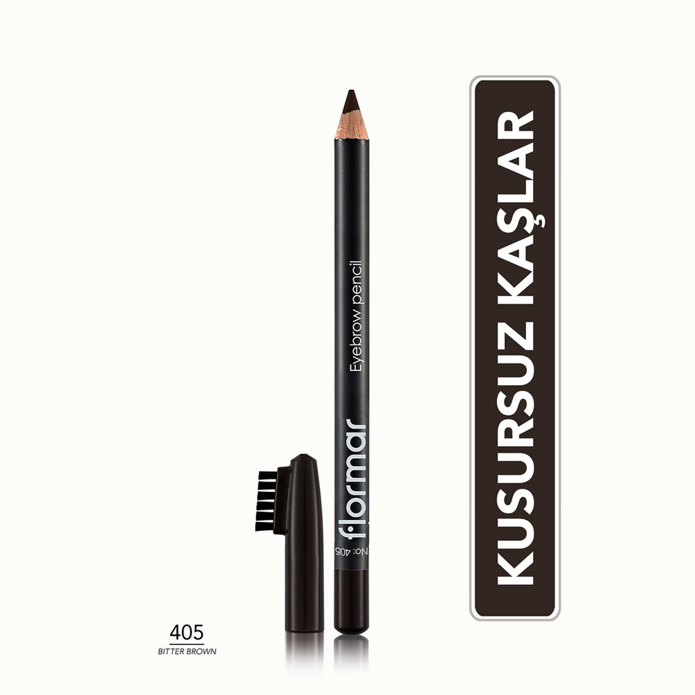 Flormar Eyebrow Pencil with Soft Tip and Diffusion Brush