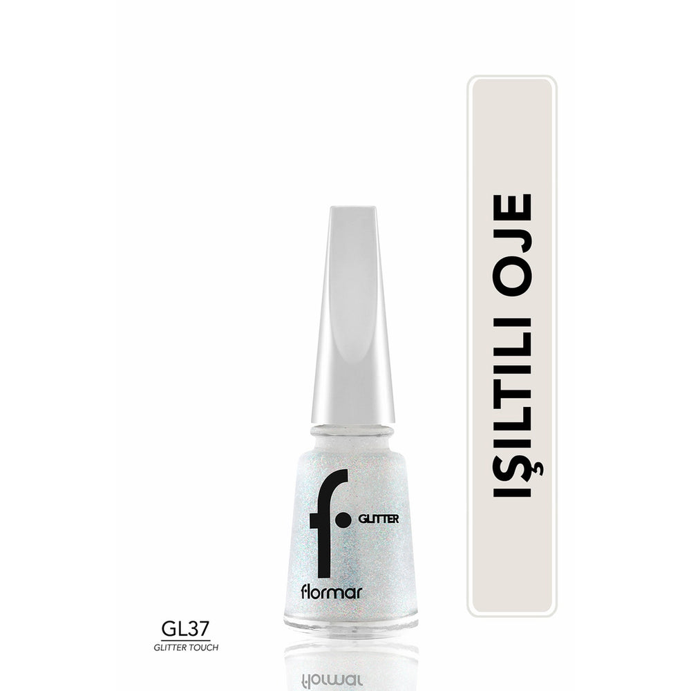 Flormar Glitter Translucent Glitter Nail Polish GL40 Golden Orchid