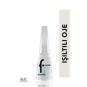 Flormar Glitter Translucent Glitter Nail Polish GL40 Golden Orchid