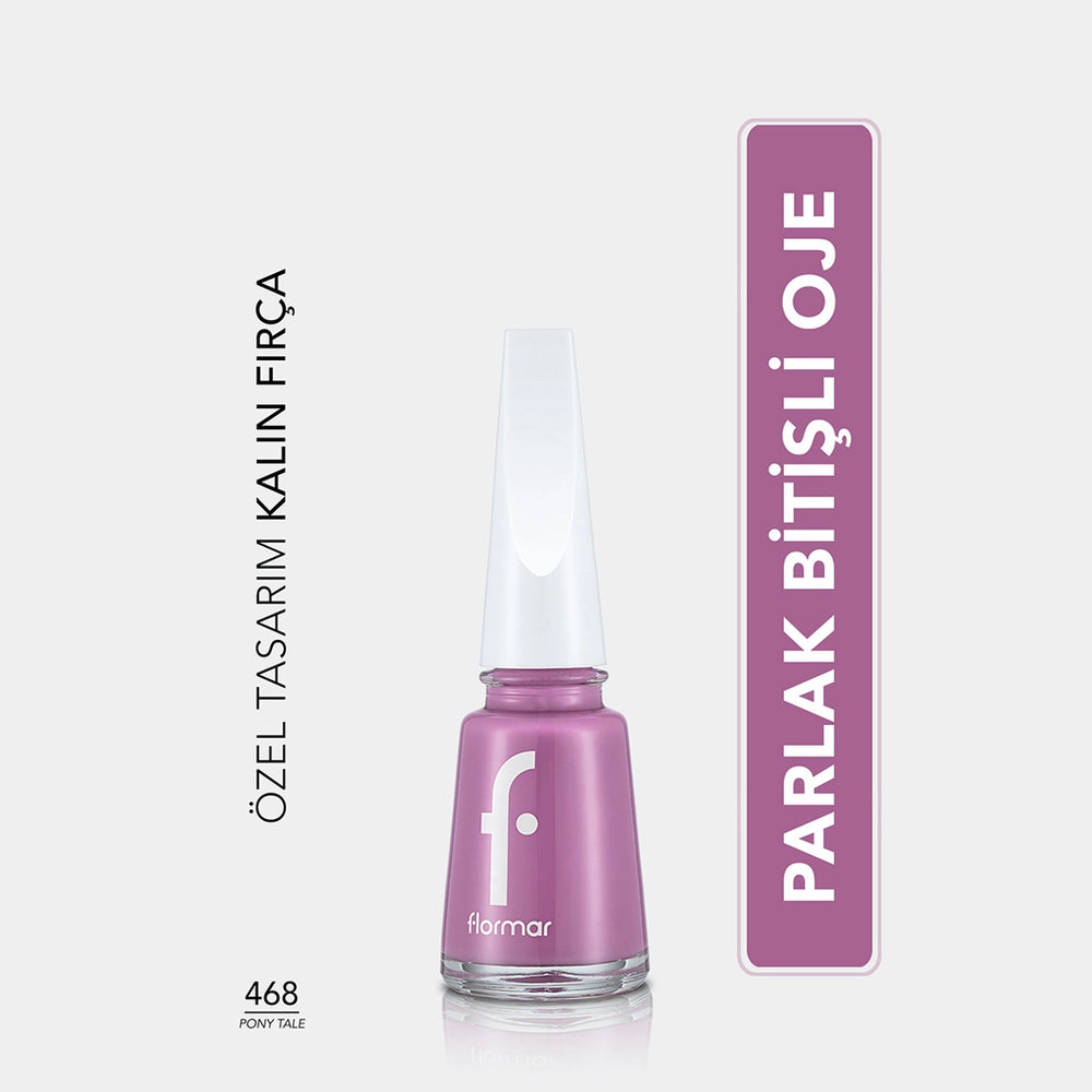 Flormar Nail Enamel Intensely Pigmented Nail Polish 417 Steel Gray