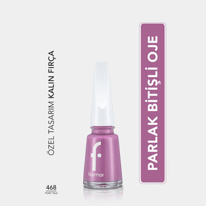Flormar Nail Enamel Intensely Pigmented Nail Polish 417 Steel Gray