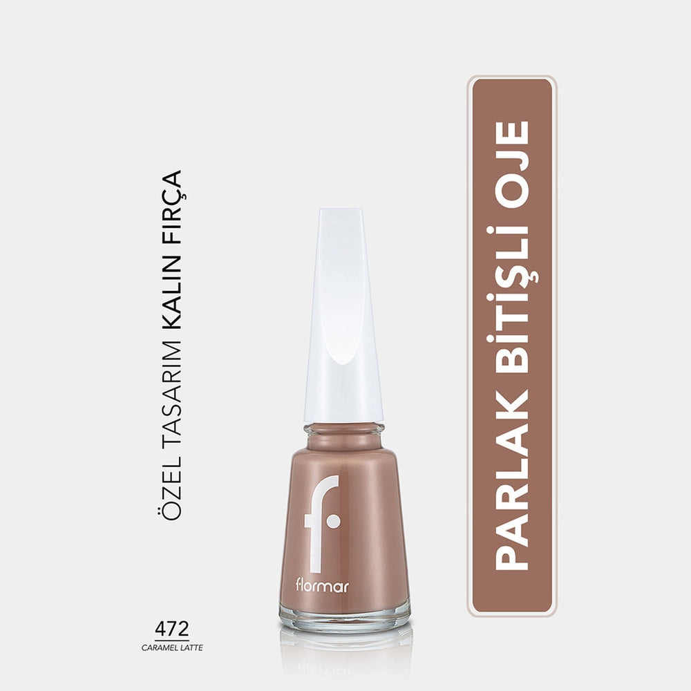 Flormar Nail Enamel Intensely Pigmented Nail Polish 417 Steel Gray