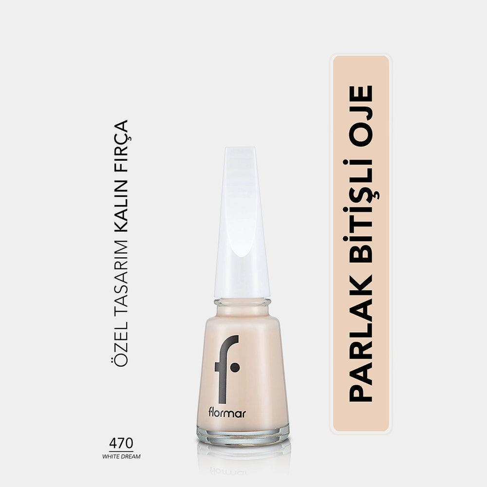 Flormar Nail Enamel Intensely Pigmented Nail Polish 417 Steel Gray