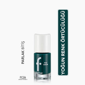 Flormar Full Color Extra Intense Pigmented Nail Polish FC26 King Of the Bets
