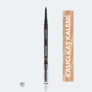 Flormar Ultra Thin Eyebrow Pencil with Fine Tip and Bristle Brush 0