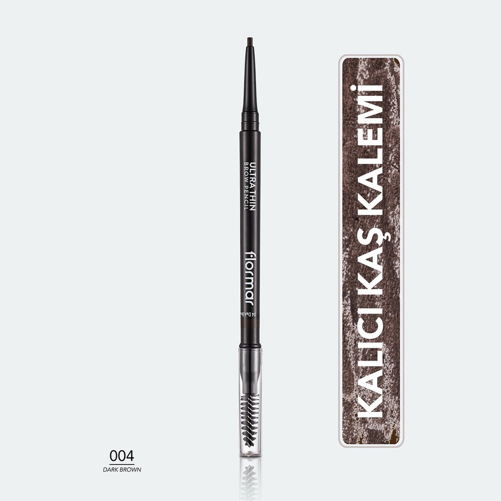 Flormar Ultra Thin Eyebrow Pencil with Fine Tip and Bristle Brush 0