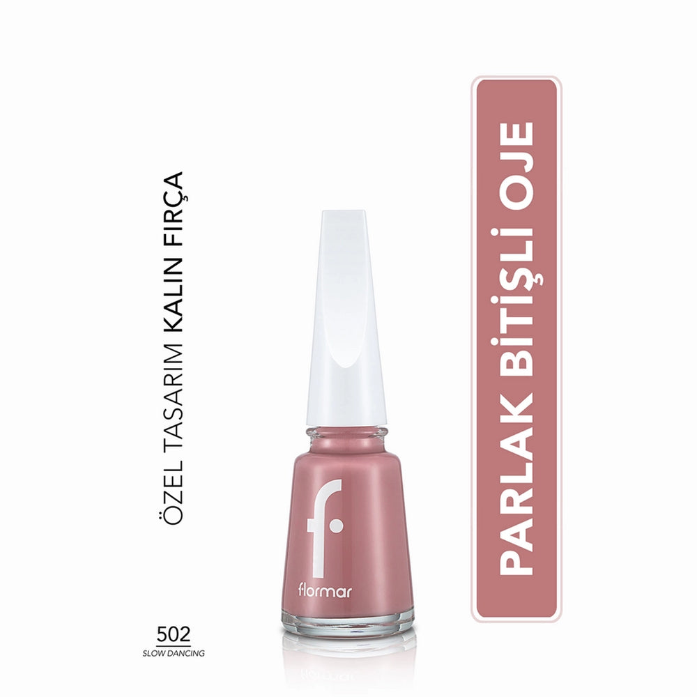 Flormar Nail Enamel Intensely Pigmented Nail Polish 417 Steel Gray