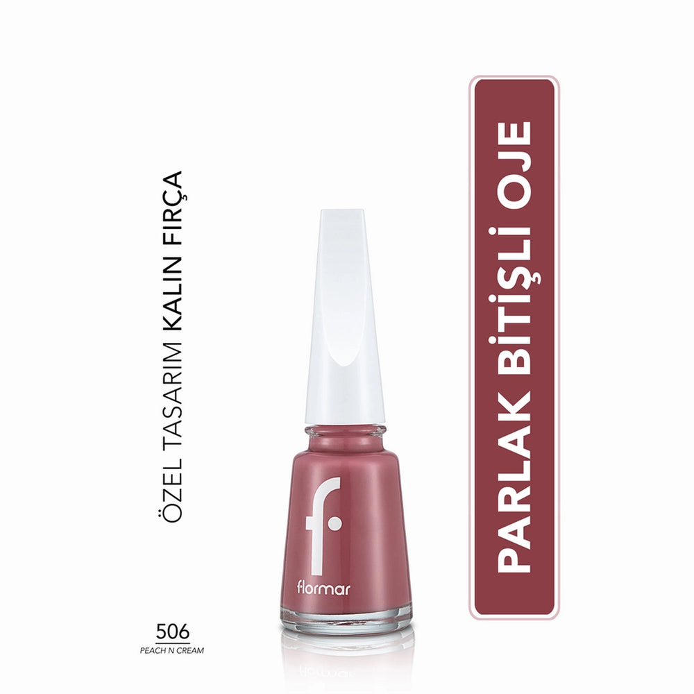 Flormar Nail Enamel Intensely Pigmented Nail Polish 417 Steel Gray