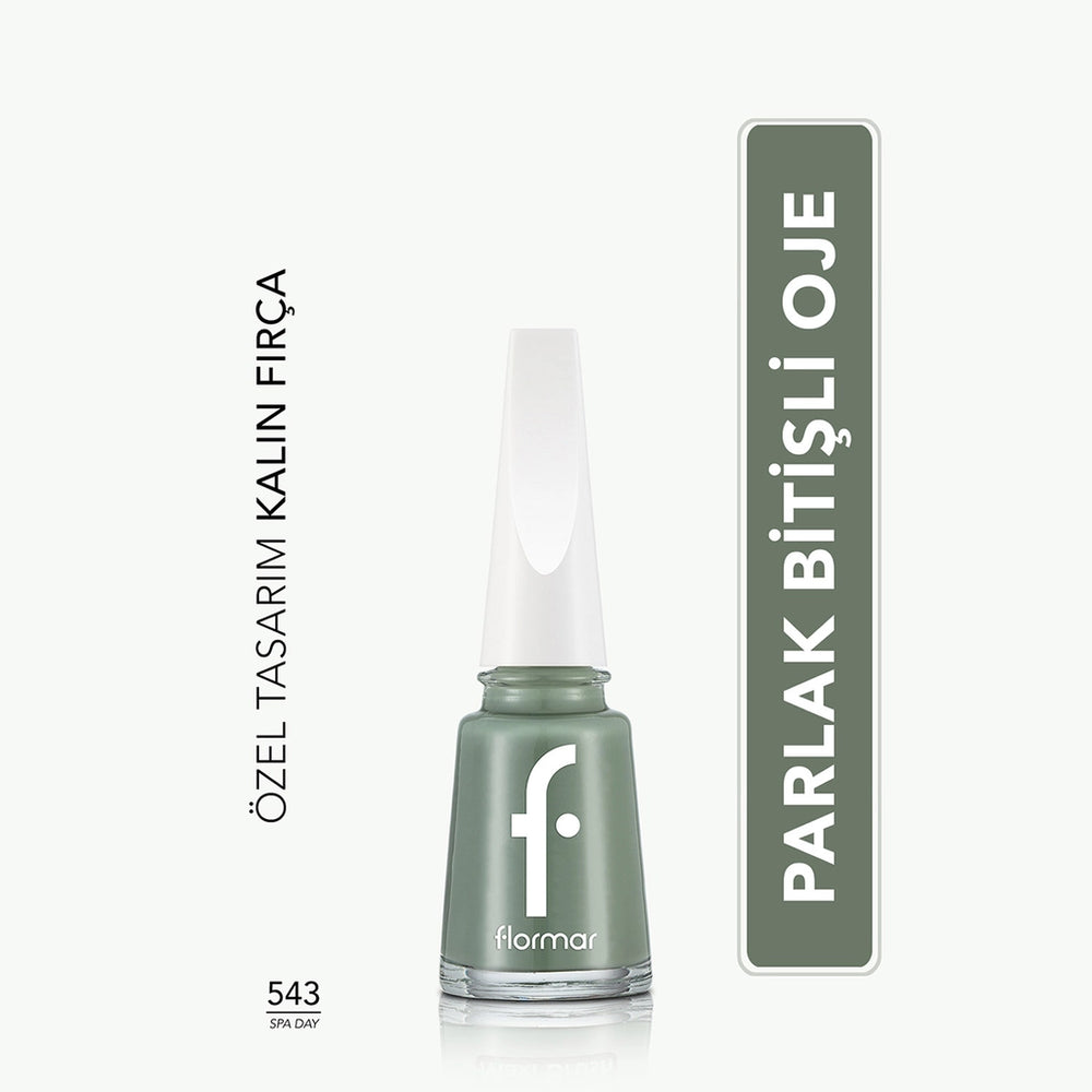 Flormar Nail Enamel Intensely Pigmented Nail Polish 417 Steel Gray
