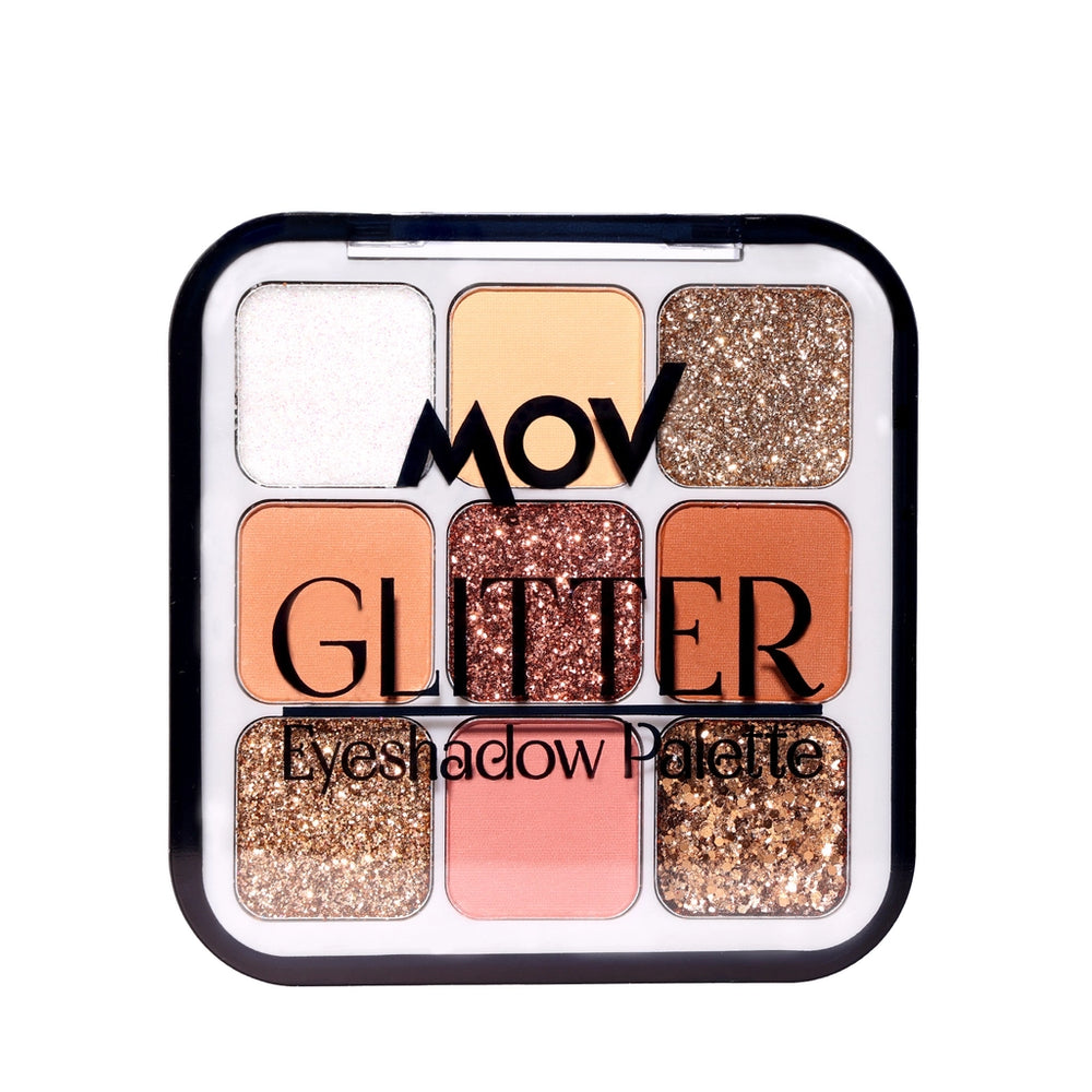 Mov Glitter 9-Piece Eyeshadow Palette No: 03