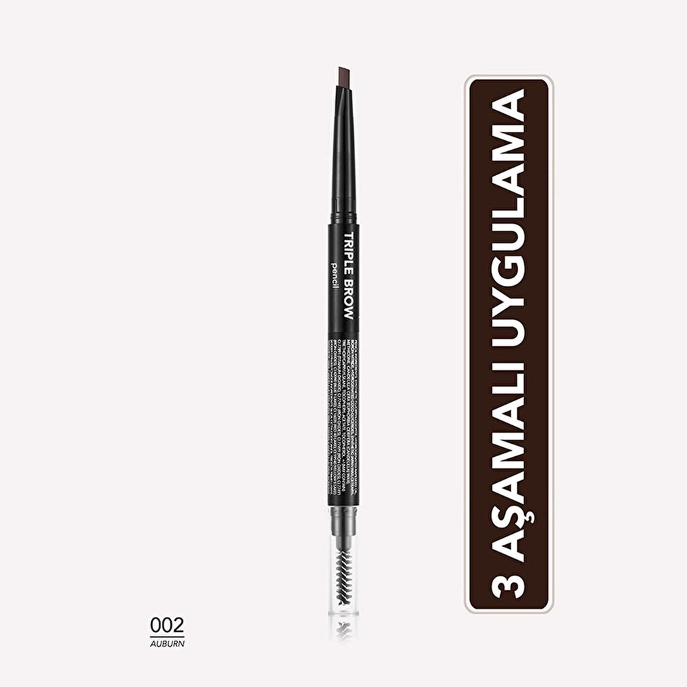 Flormar Triple Brow Brush and Powder Eyebrow Pencil