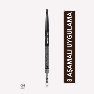 Flormar Triple Brow Brush and Powder Eyebrow Pencil