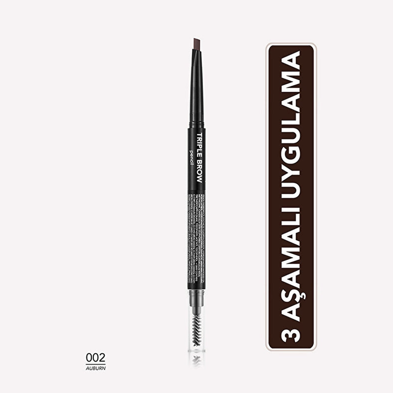 Flormar Triple Brow Brush and Powder Eyebrow Pencil