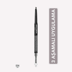 Flormar Triple Brow Brush and Powder Eyebrow Pencil
