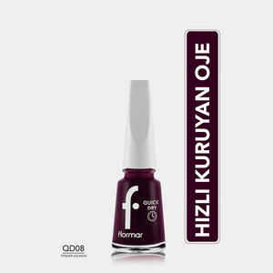 Flormar Quick Dry Fast-Drying Intensely Pigmented Nail Polish