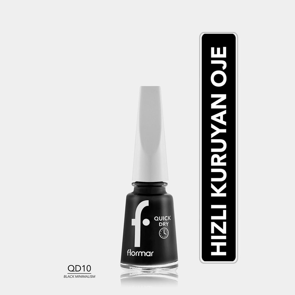 Flormar Quick Dry Fast-Drying Intensely Pigmented Nail Polish