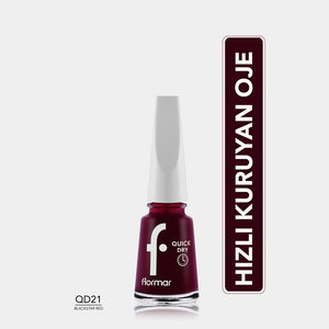 Flormar Quick Dry Fast-Drying Intensely Pigmented Nail Polish