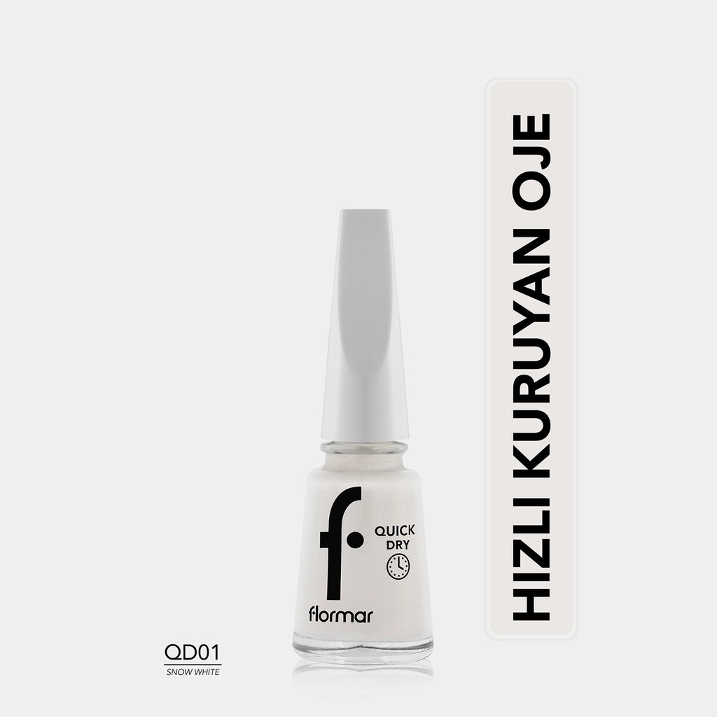 Flormar Quick Dry Fast-Drying Intensely Pigmented Nail Polish