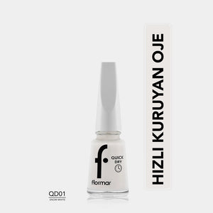 Flormar Quick Dry Fast-Drying Intensely Pigmented Nail Polish