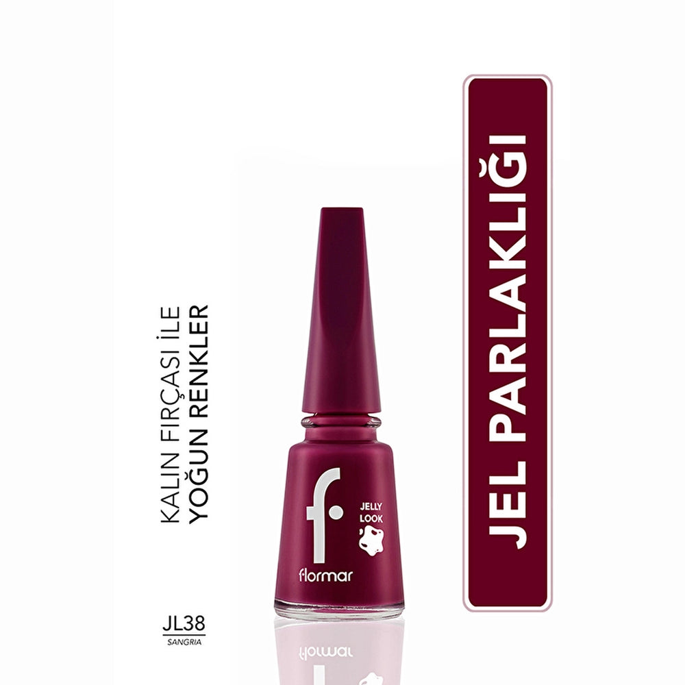 Flormar Jelly Look Intensely Pigmented and Gel Appearance Nail Polish